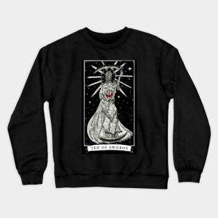 The Ten of Swords - The Tarot Restless Crewneck Sweatshirt